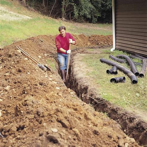 digging underground water line